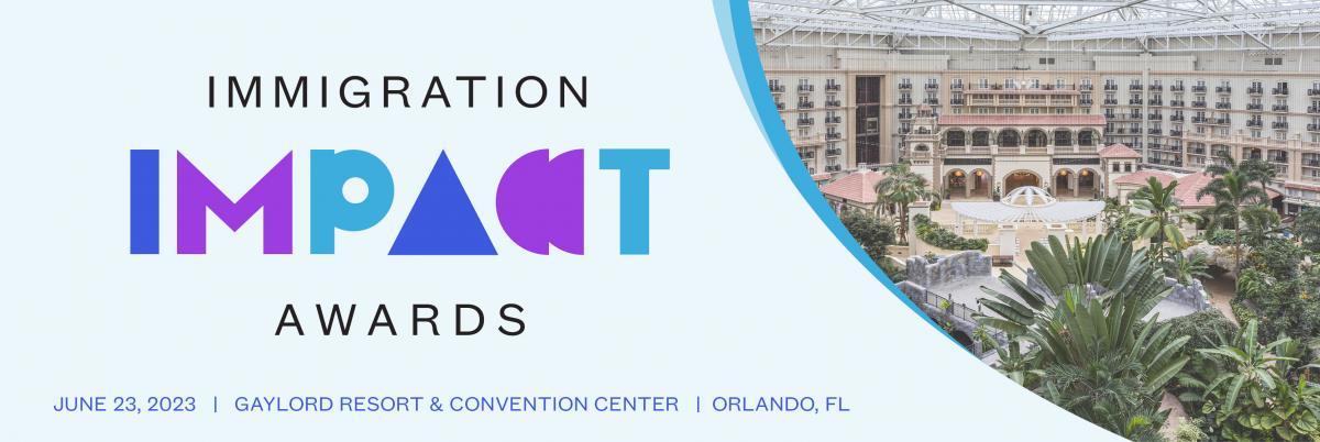 Immigration Impact Awards 2023 banner