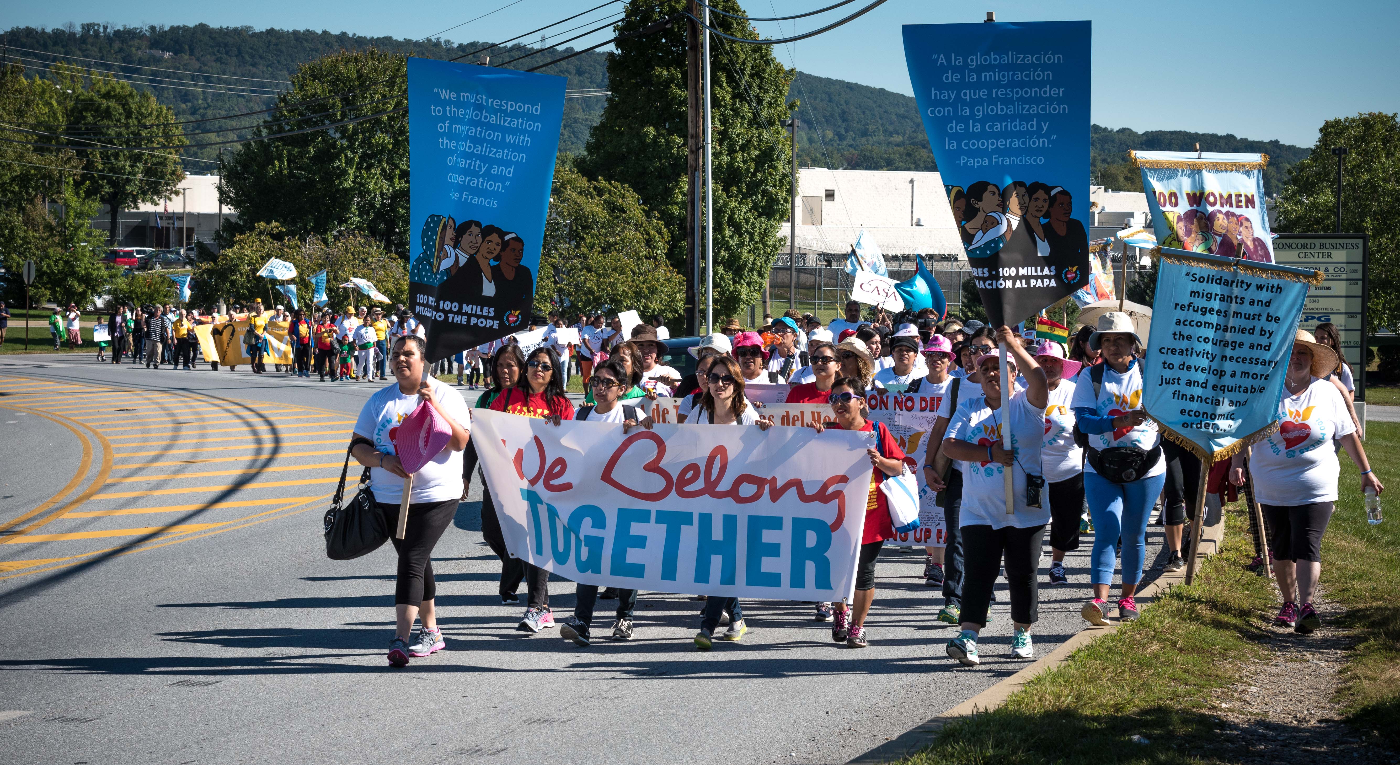 100 Immigrant Women Begin 100-Mile Pilgrimage in Time for Pope’s Visit