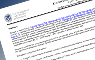 ICE's Public Shaming Detainer Reports Were So Inaccurate They Had to Stop Publishing Them