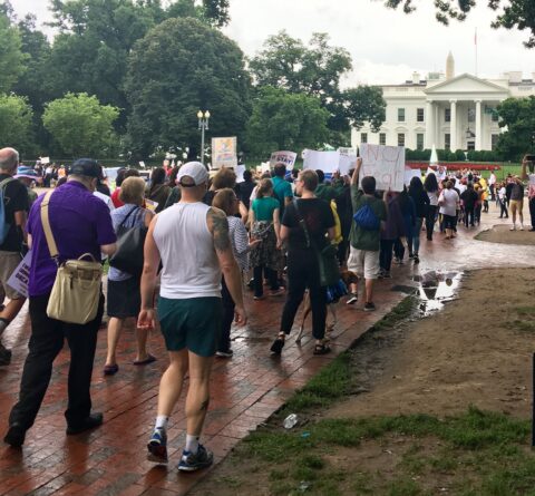 Hundreds Gather in Front of the White House to Support Protection for Young Immigrants