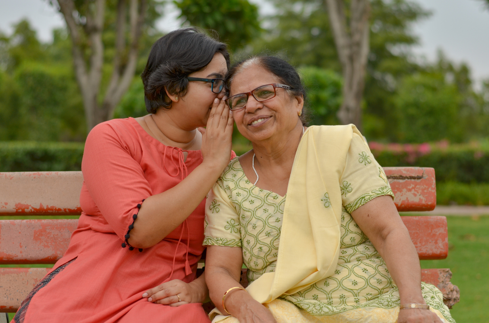 A,Senior,And,A,Young,Indian,Woman,Mother,Daughter,Pair